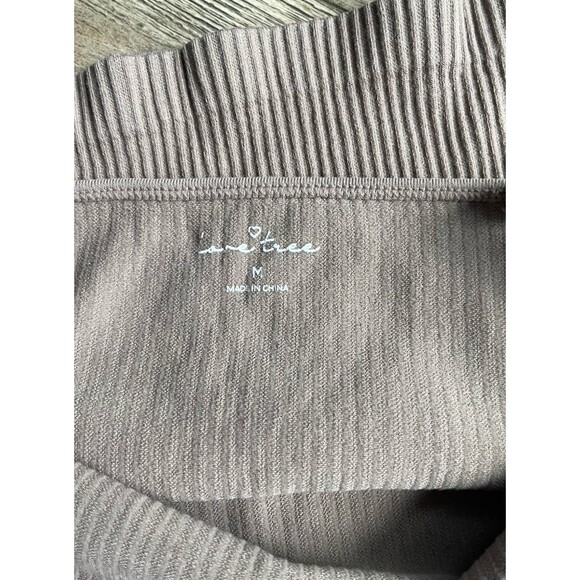 Love Tree Smocked Brown Crop Top Peasant Sleeveless Tank Size M Boho Festival - Picture 5 of 5